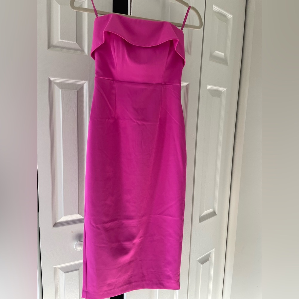 Bardot XS/US4 hot pink midi dress